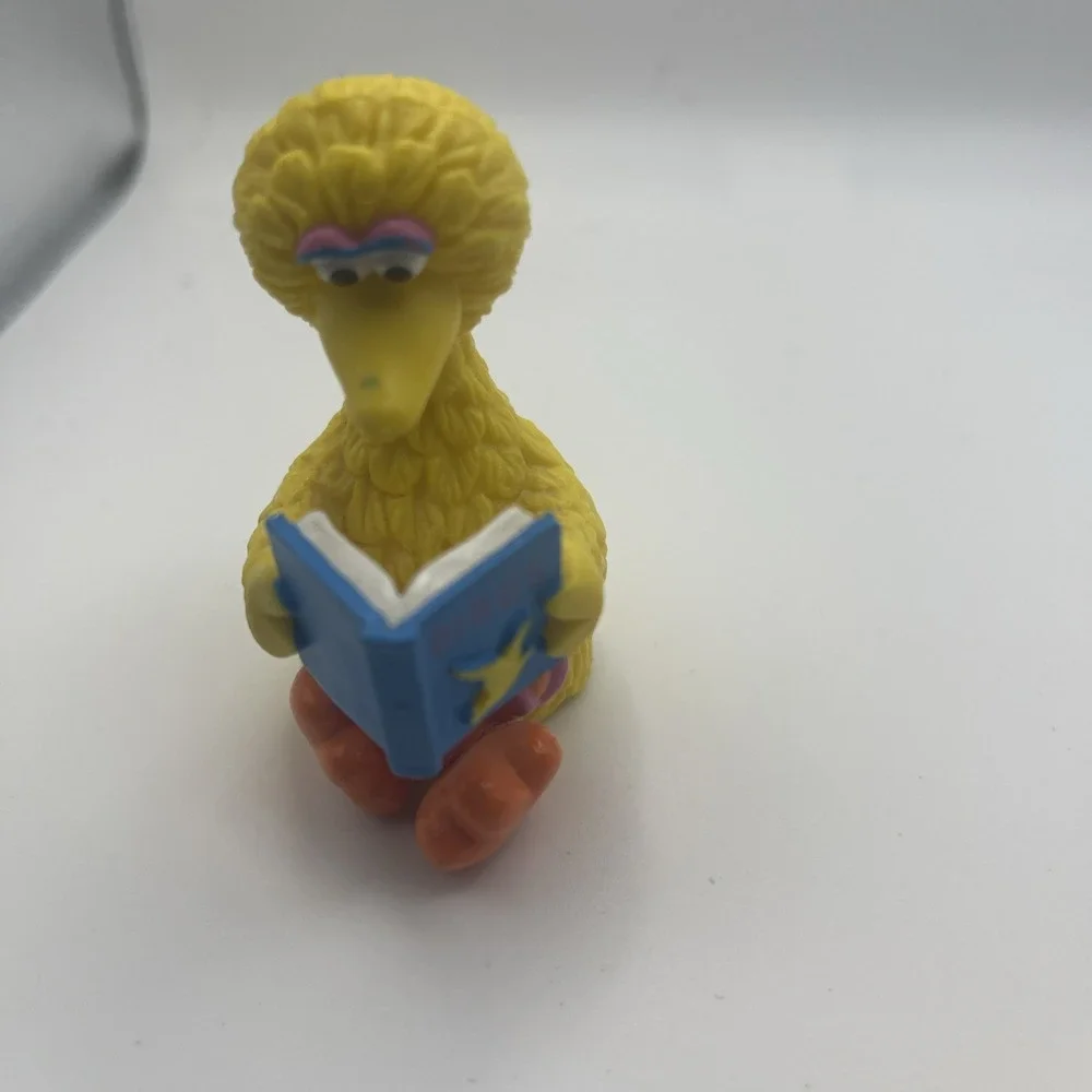 Sesame Street Big Bird Sitting Reading Book PVC Figure Applause Henson Muppet's - Picture 5 of 12